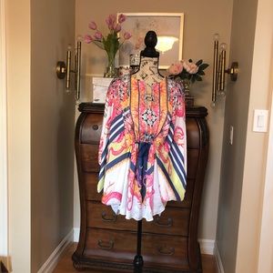 Lez a lez spring butterfly beach top